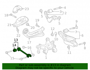 Rear left transverse control arm Lexus UX200 19-