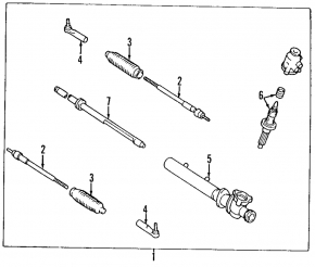 Steering rack Infiniti FX35 FX45 03-08