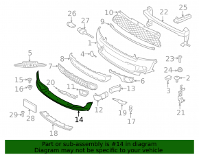 Front Bumper Lip Mini Cooper S Clubman R55 11-14 Rest