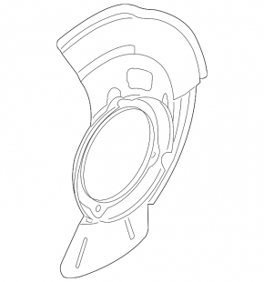 Brake disc cover front left Kia Forte 4d 14-18 under R16