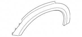 Front right wing arch trim Mini Cooper Countryman R60 10-16 scratches, broken mount