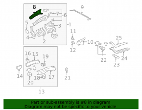 Toyota Avalon 05-12 right fender apron outer panel