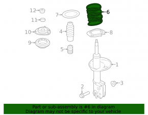 Front left spring for Kia Optima 11-15