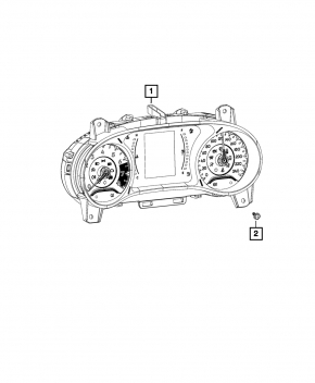 Instrument cluster Jeep Compass 17 - small display, 46k