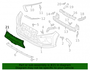 Front bumper cover for Mitsubishi Eclipse Cross 18-