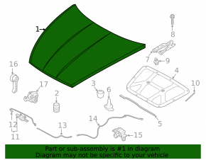 Kia K5 2021-2026 bare hood