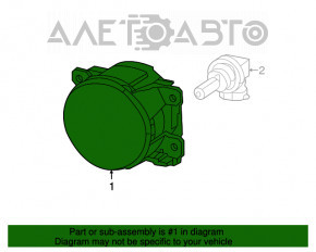 Fog light left PTF Fiat 500L 14- DEPO