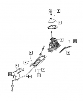Automatic transmission shifter Jeep Compass 17-21