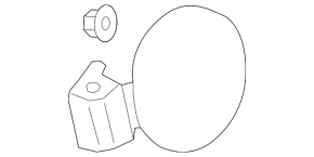 Fuel filler flap Kia Forte 19-24