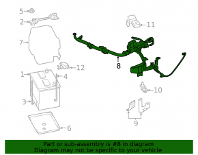 Battery terminals assembly Subaru Forester 19-SK