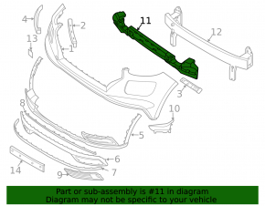Hyundai Venue 20-26 Front Bumper Absorber
