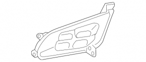 Left fog light frame for Kia Optima 14-15 (restored LED)