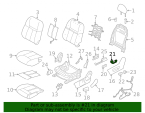 Driver's Seat Lumbar Control Nissan Rogue Sport 17-19