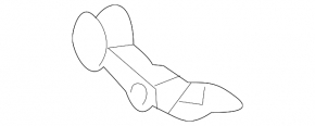 Air conditioning condenser radiator bracket, lower left, Lexus LX570 08-21