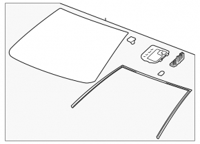 Windshield Buick Encore 13-19 for rain sensor