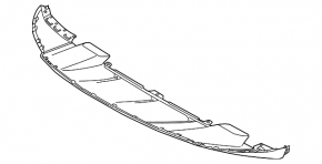 Front Bumper Lip Porsche Cayenne 958 11-14 Structure