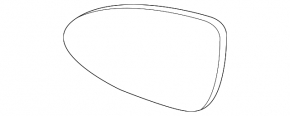 Mirror element left Porsche Panamera 17-23 aspherical