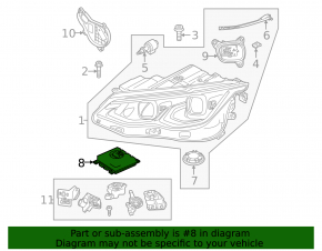 LED ignition unit for Volkswagen Golf 22-24