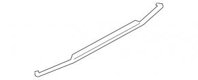 Lower rear bumper trim for Porsche Cayenne 19-26, chrome, without towbar
