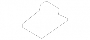 Mercedes W164 ML trunk door lock bracket
