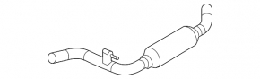 Exhaust manifold, middle section, Ford Focus mk3 15-18 rest 1.0T