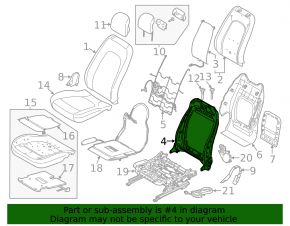 Driver's Seat Backrest Adjustment Motor Ford C-max MK2 13-18