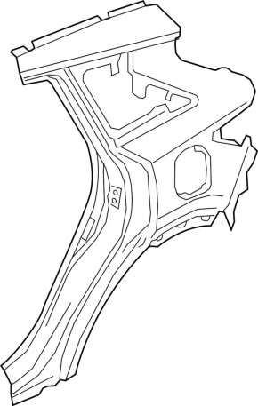 Quarter wing rear right Infiniti QX50 19-25