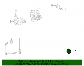 Airbag sensor door left Mazda CX-5 17-24
