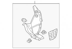 Rear right mudguard Mazda CX-5 13-16 rear