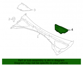 Left Windscreen Wiper Blade Cover for Land Rover Range Rover Velar 18-23