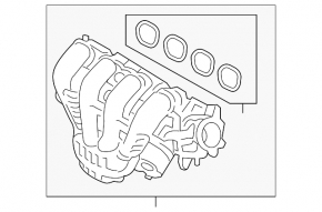 Intake manifold Ford Escape MK4 20- hybrid, plug-In