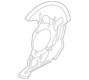 Brake Disc Cover Front Left Mazda CX-9 16-