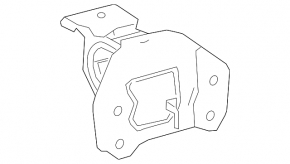 Left engine mount for Lexus NX300h 15-21