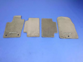 Set of floor mats for Dodge Durango 11-12, beige cloth, for 2 rows