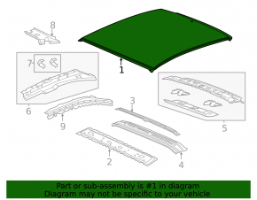 Metal roof for Chevrolet Volt 11-15