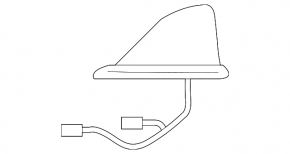 Nissan Murano Z52 21-24 fin antenna