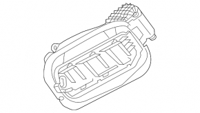 Fuel filler flap housing Volvo XC40 19-25