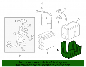 Battery tray Honda CRV 17-19
