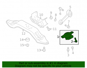 Engine mount left Subaru Forester 19-21 SK