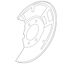 Brake Disc Cover Front Left Infiniti Q50 14-24