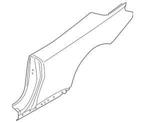 Quarter wing rear left BMW 4 F33 14-20 convertible