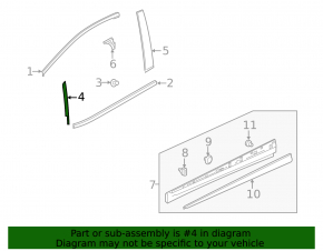 Door trim side front right Chevrolet Bolt EV 22-23 front