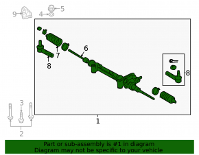 Lexus LX570 08-21 Power Steering Rack
