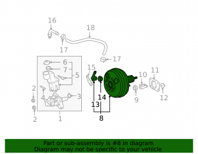 Vacuum Booster Toyota Highlander 01-07