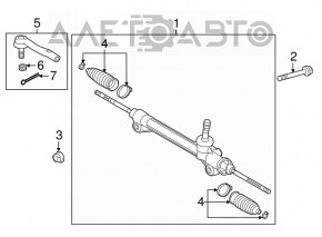 Steering tip left Lexus ES300h ES350 13-18 CTR