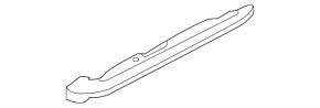 Driver's seat runner trim, side left, Audi A6 C8 19-25, black