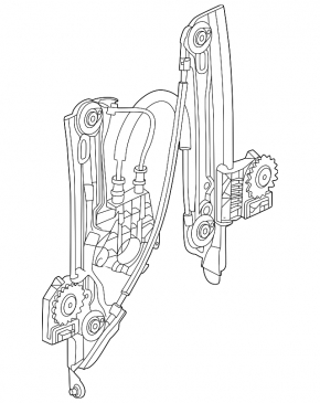 Window lift mechanism rear left BMW i4 22-26