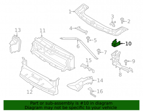 Hood Lock Trim BMW F30 12-18