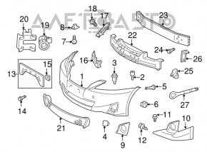 Lexus IS250 IS350 11-13 front bumper