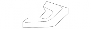 Plug towing hook rear bumper VW Jetta 15-18 USA in the lip